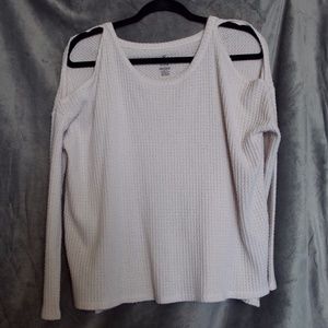 Open-Shoulder Sweater